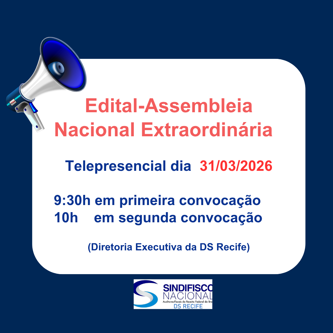 EDITAL-ASSEMBLEIA NACIONAL EXTRAORDINÁRIA DIA 31 DE MARÇO DE 2026