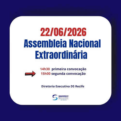 ASSEMBLEIA NACIONAL EXTRAORDINÁRIA DIA 22 DE JUNHO DE 2026, ÀS 14H30