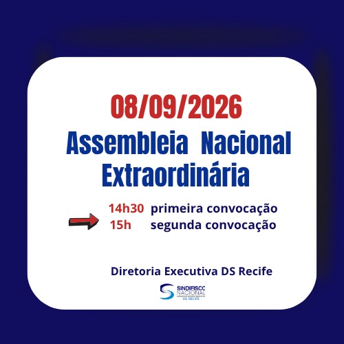 EDITAL ASSEMBLEIA NACIONAL EXTRAORDINÁRIA DIA 08 DE SETEMBRO DE 2026, ÀS 14H30