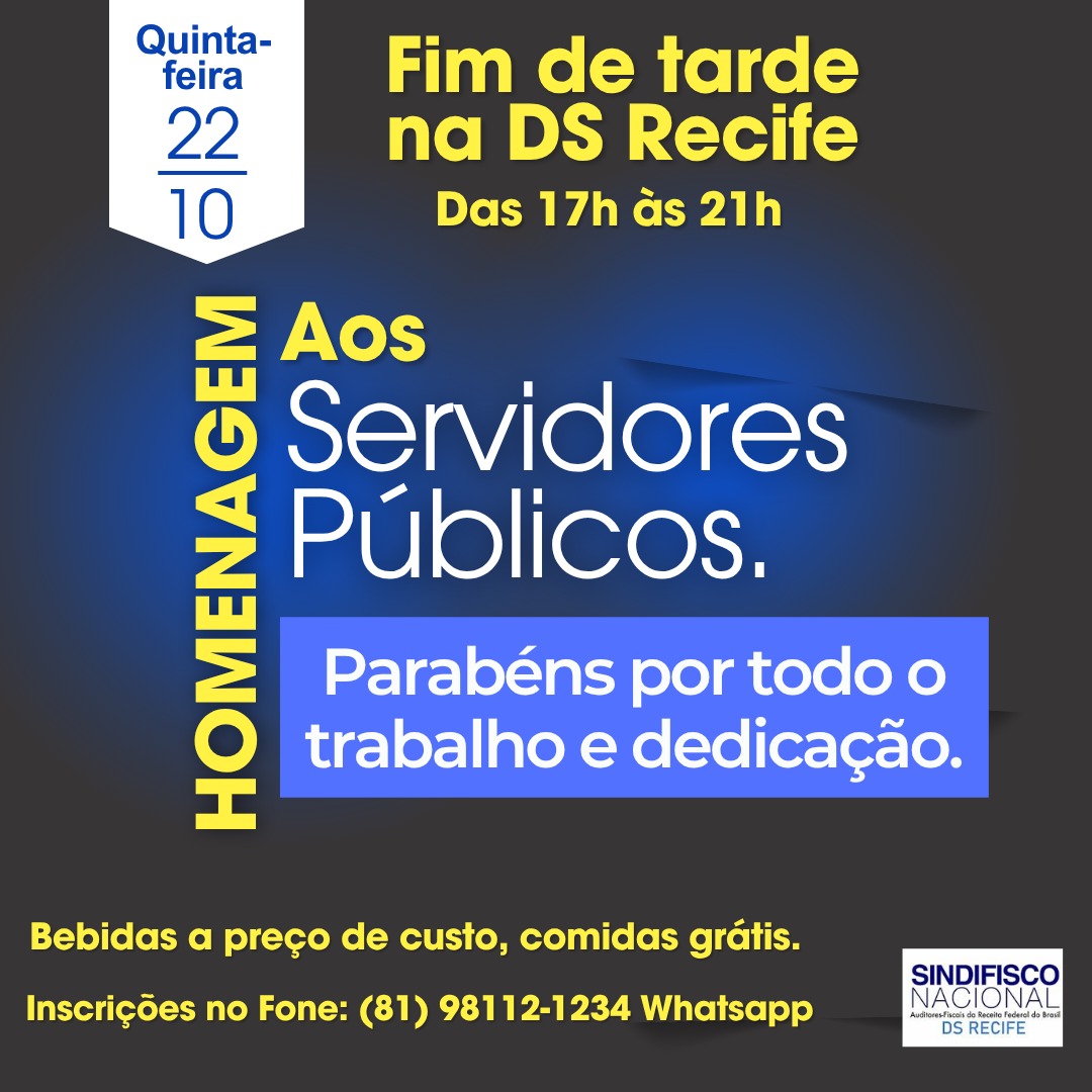 FIM DE TARDE NA DS RECIFE DIA 22 DE OUTUBRO DE 2026